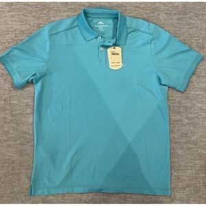 Tommy Bahama Polo Shirt Men's Medium Blue Golf ⛳ MSRP‎ $99.50 New! With Tags